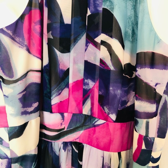 Vince Camuto Maxi long dress sleeveless floral Size: 8 - Picture 5 of 7